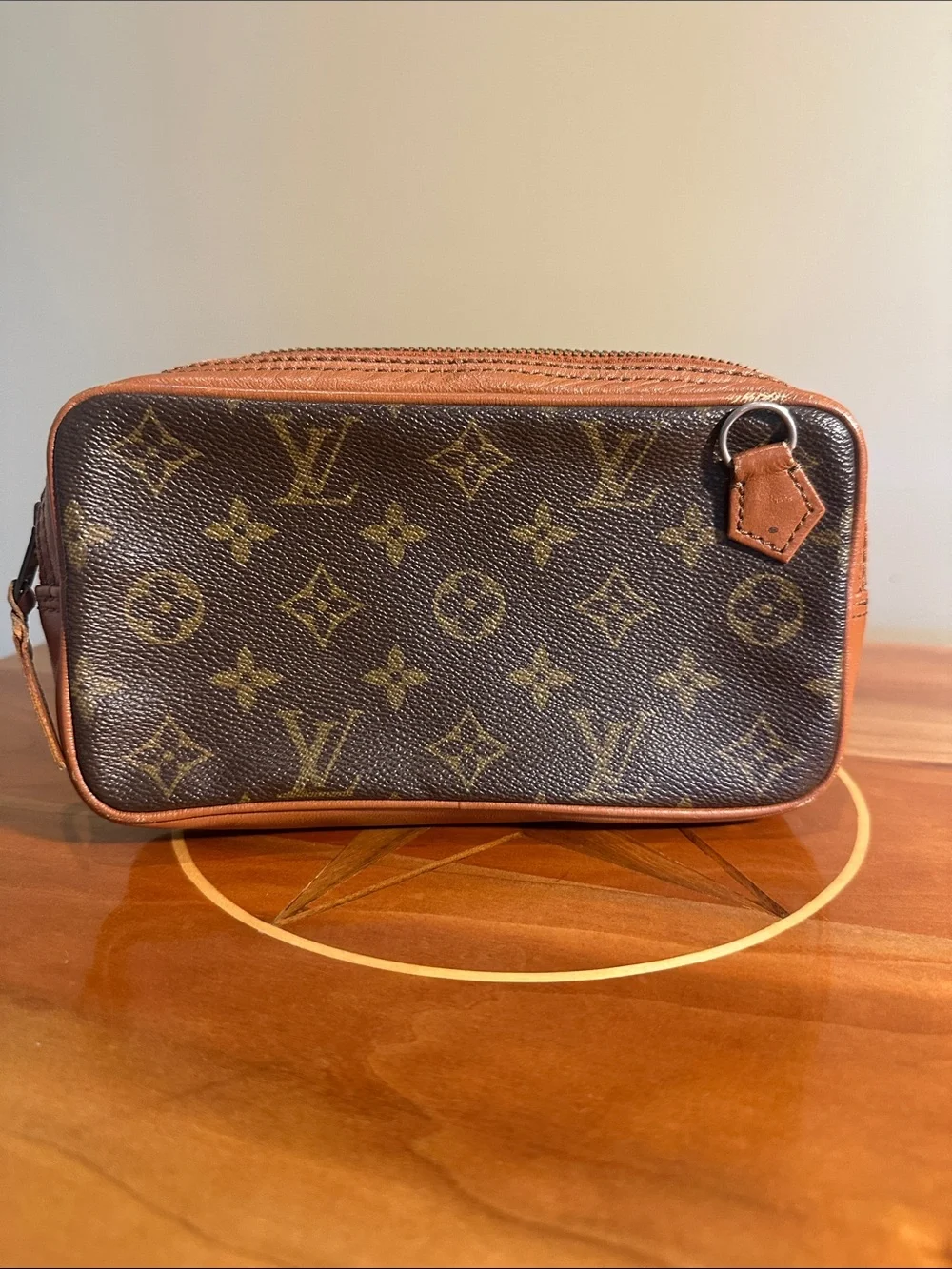 Authentic Louis Vuitton Monogram Pochette Marly Bandouliere Crossbody Bag.